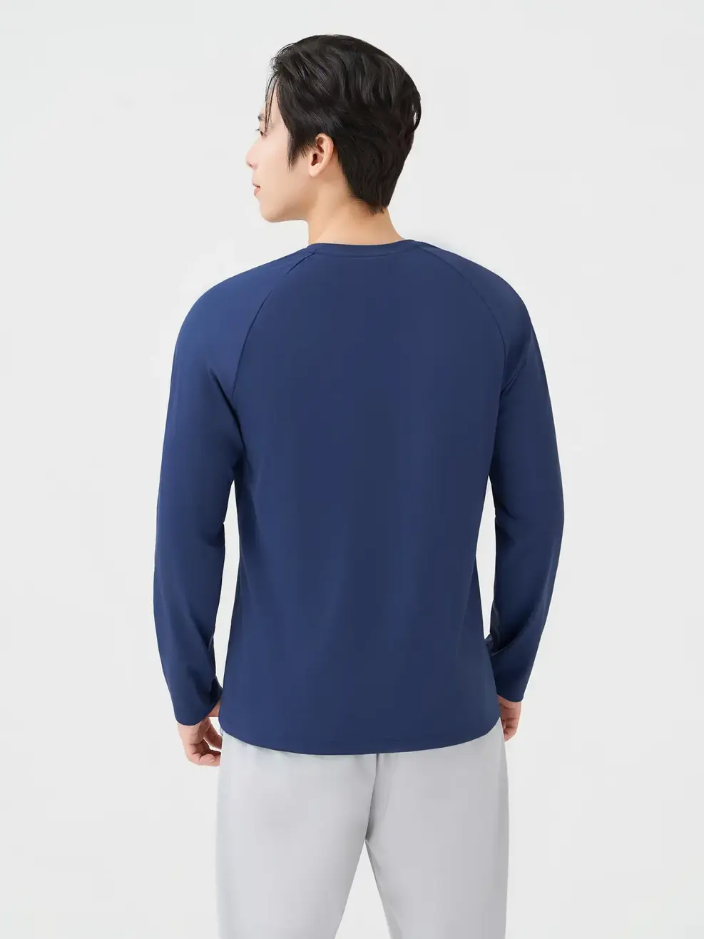 Áo Phông Nam Dài Tay Thể Thao Chiết Ly - Tím Than 009 - XL