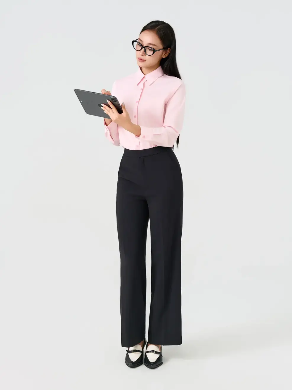 Áo Sơ-mi regular wrap knit essential - Hồng 154 - S