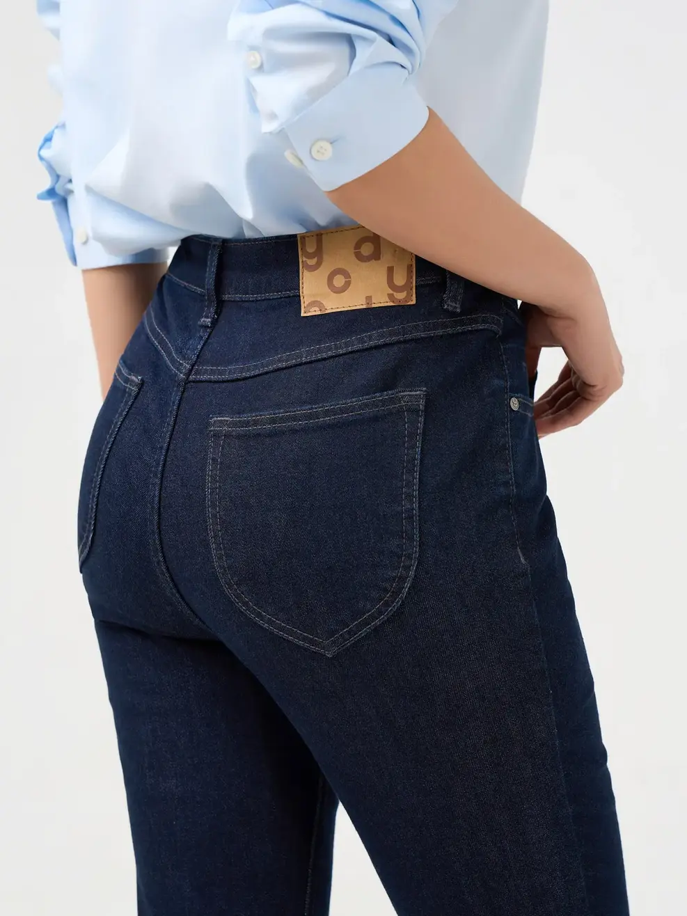 Quần Jeans Nữ Flare Tôn Dáng - Màu chàm 001 - 27