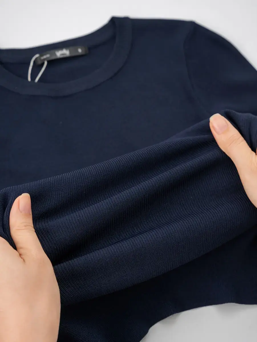 Áo Len Nữ Cổ Tròn Cơ Bản - Tím than - S