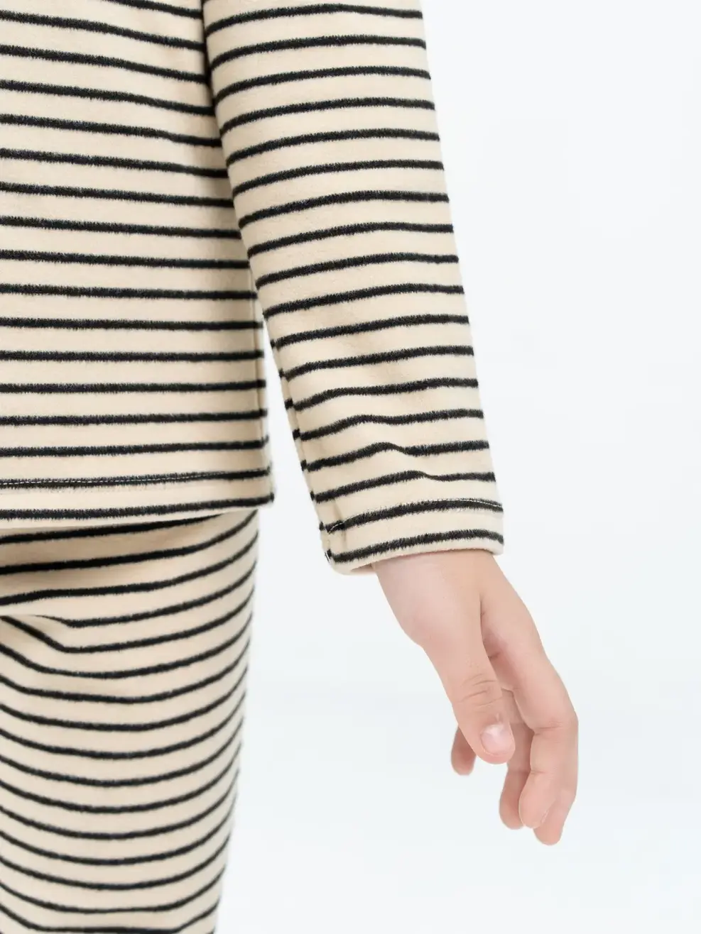 Bộ đồ trẻ em kẻ dáng ôm - Be 1 - 2