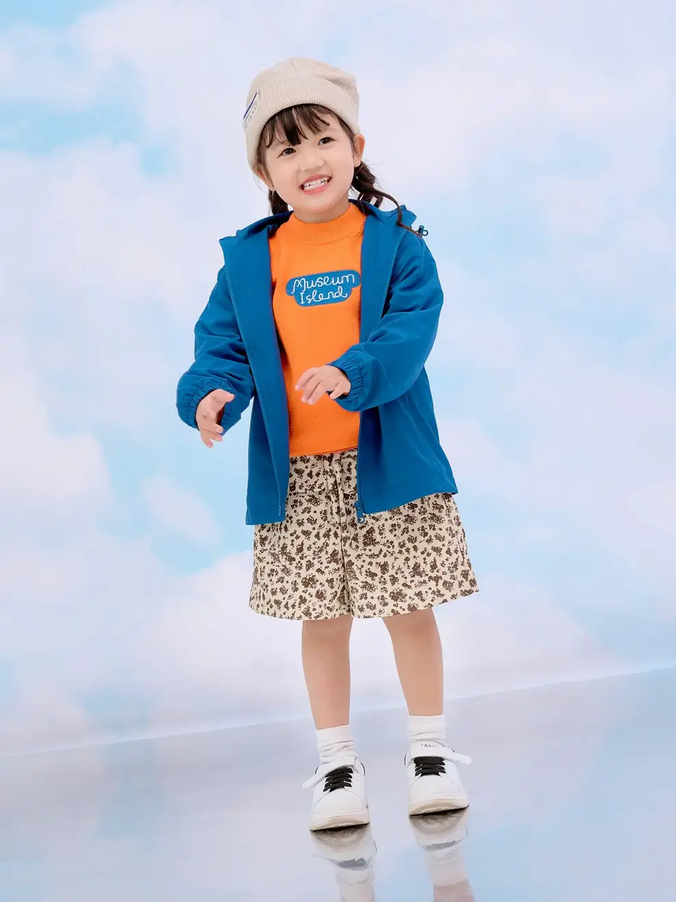 Áo khoác gió trẻ em trượt nước thông minh - Xanh than - 4-5