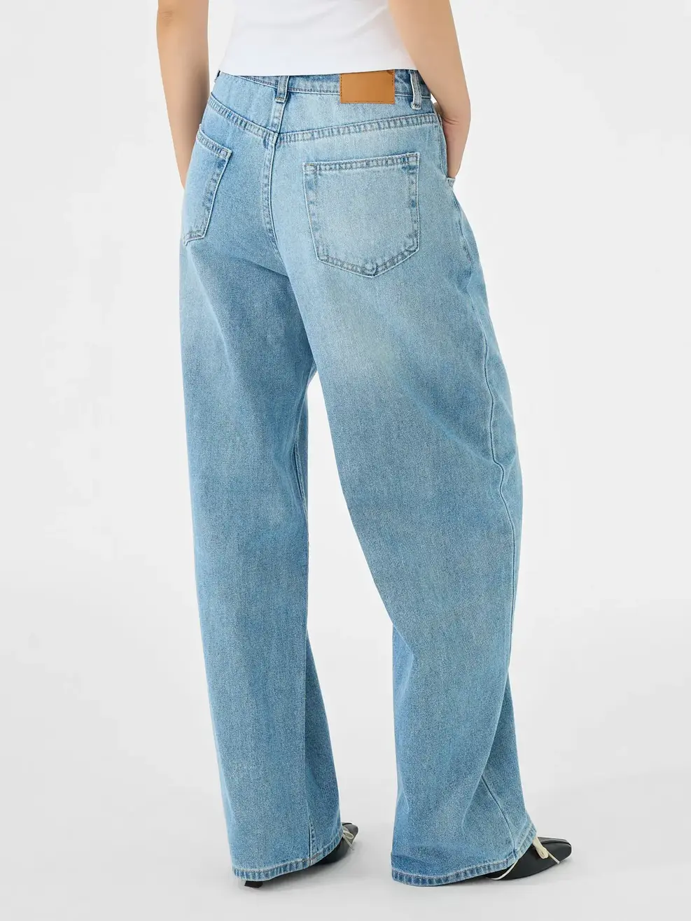 Quần Jeans Nữ Barrel Light Weight - Màu chàm 003 - 26