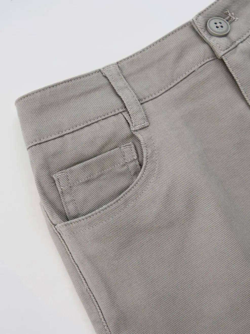 Quần Kaki Kid Cơ Bản - Ghi Đậm - 6-7