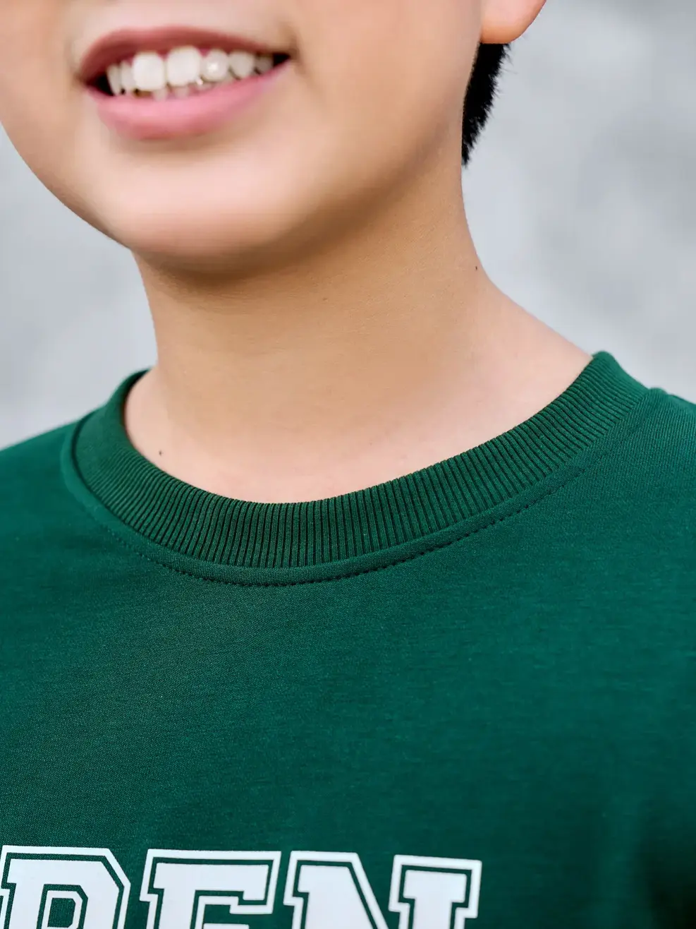 Bộ đồ kid lớn in Pen - Xanh Lá - 10