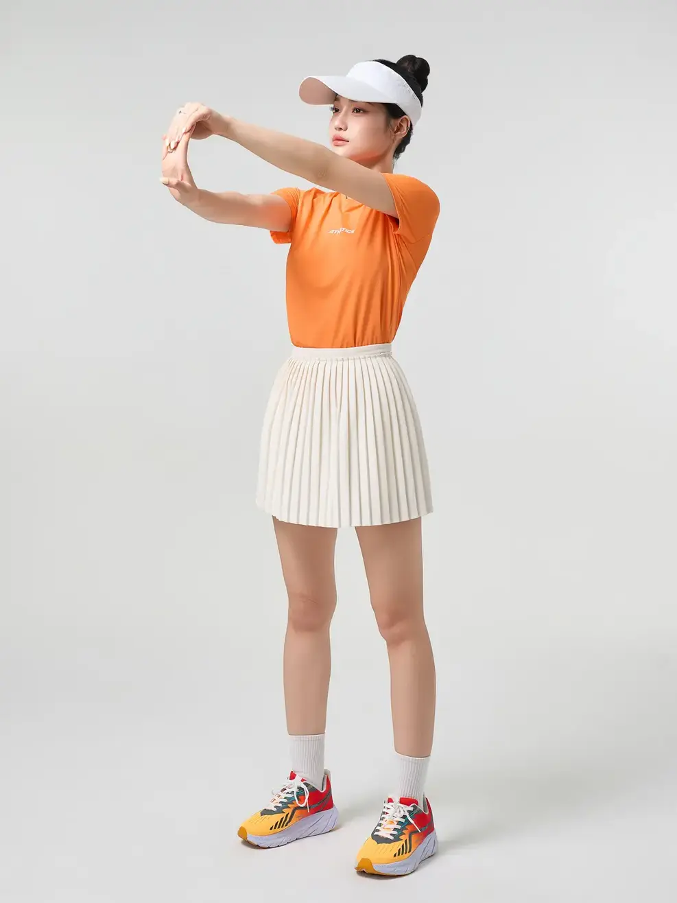 Áo Phông Nữ Thể Thao ATHLETICS - Cam 044 - M