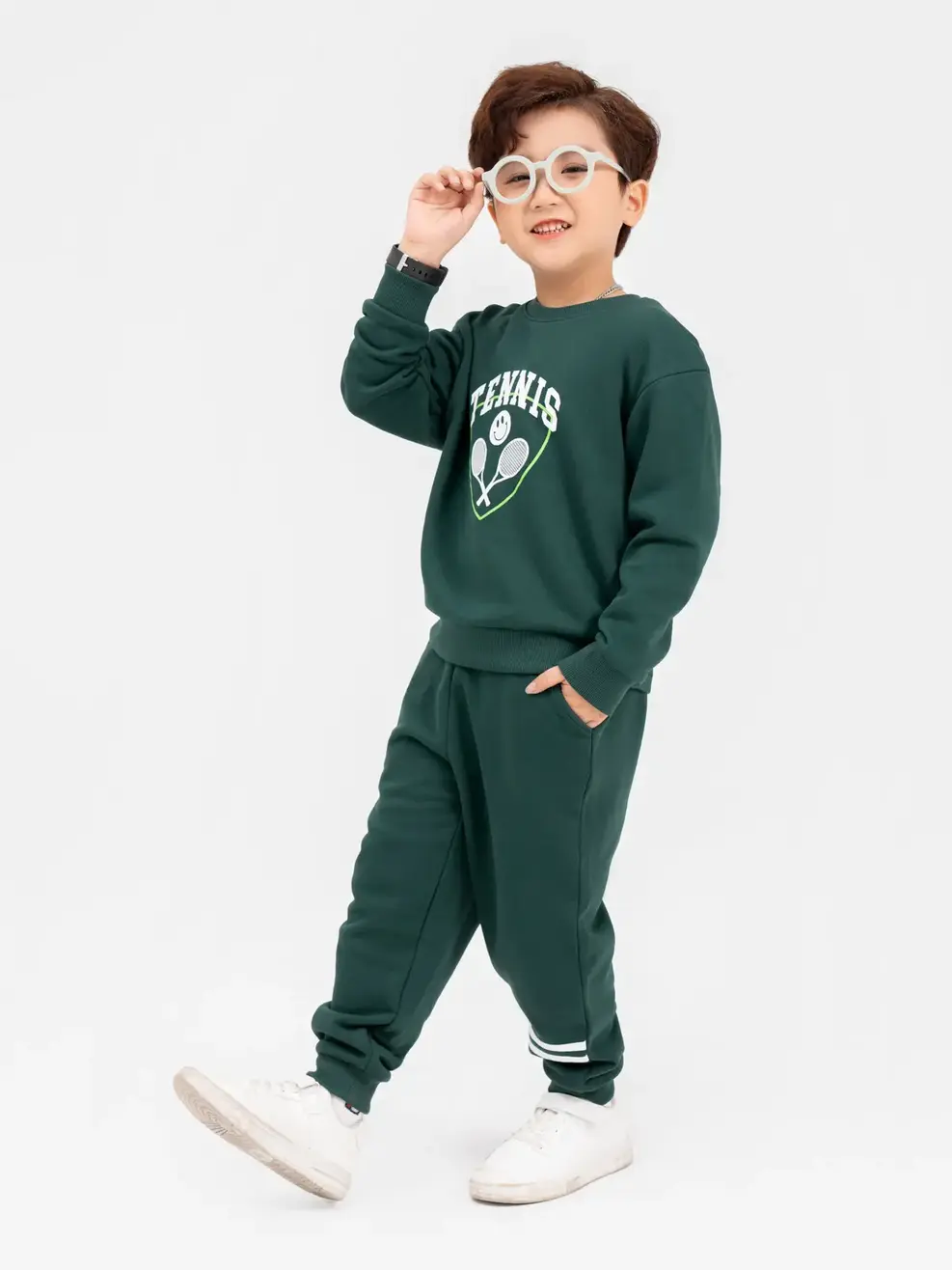 Bộ Đồ Thu Đông Kid Tennis - Xanh lục - 4