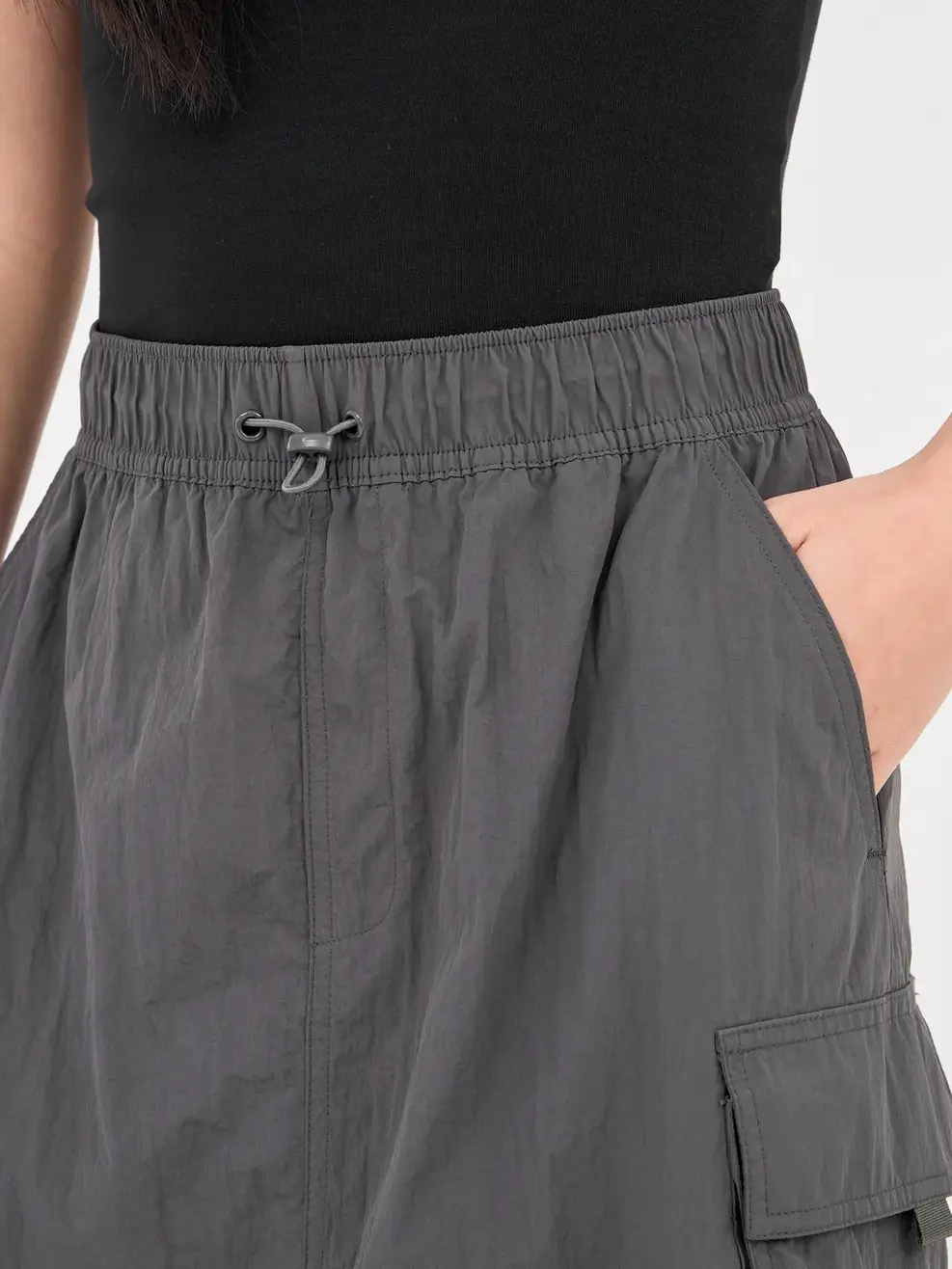 Chân Váy Yoguu Túi Hộp Dáng Dài - Xám - S