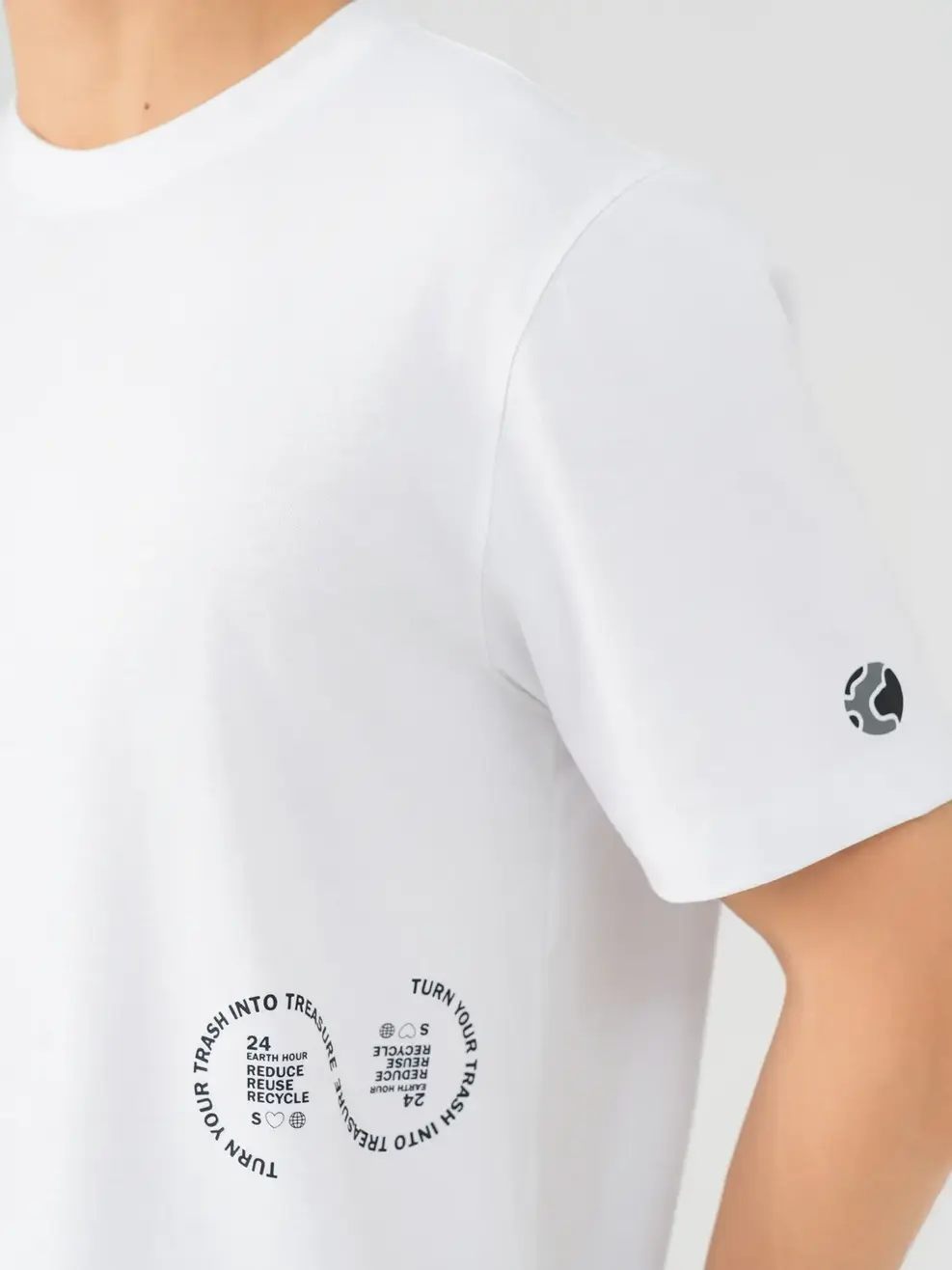 Áo Phông Nam 24H - Trắng - M