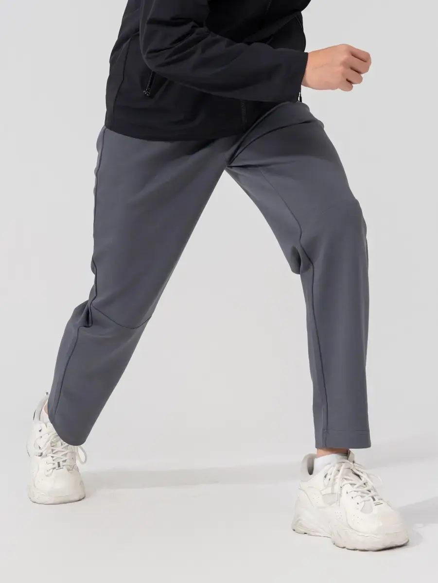 Quần Nỉ Thể Thao Nam In Sườn - Xám đậm - 29