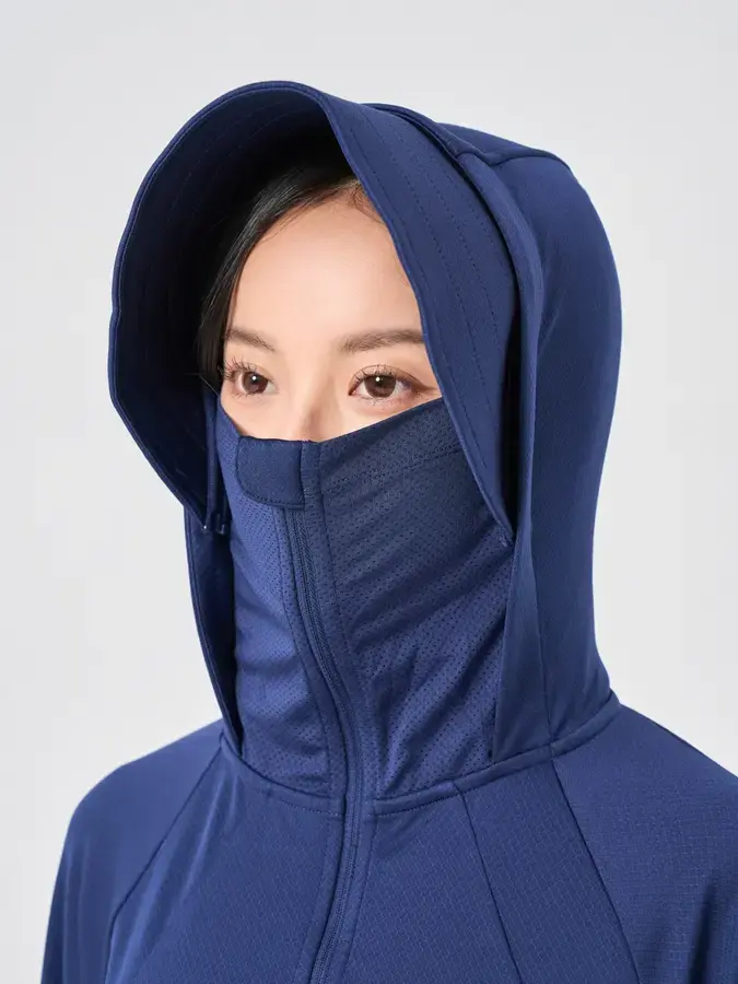 Áo Chống Nắng Nữ Chống Uv Dáng Suông - Navy - M