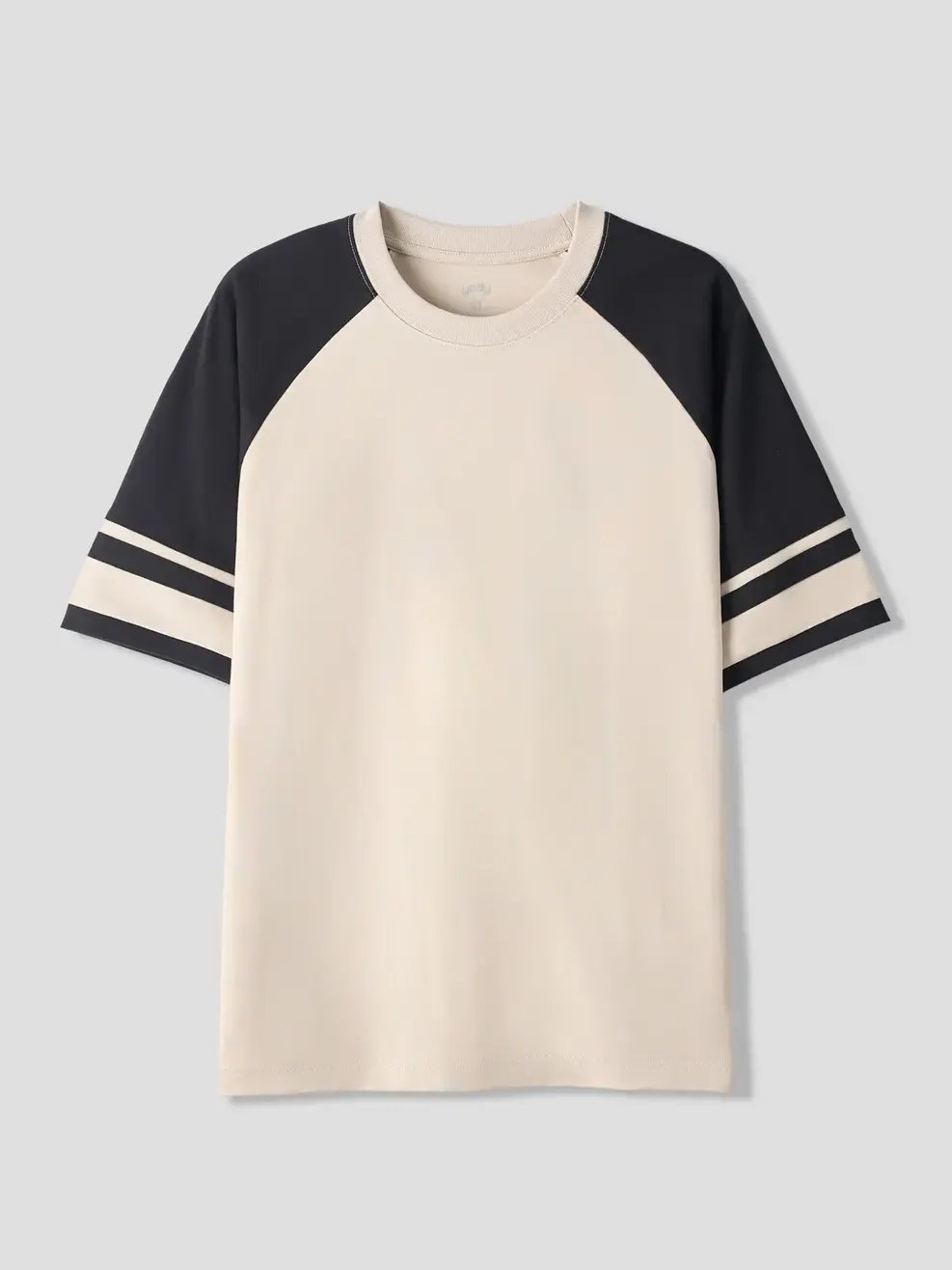 Áo Phông Tay Raglan Can Phối - Be 006 - M