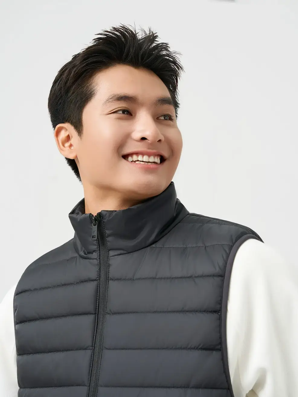 Áo Phao Gile Nam Thời Trang Kéo Khóa - ĐEN 002 - M