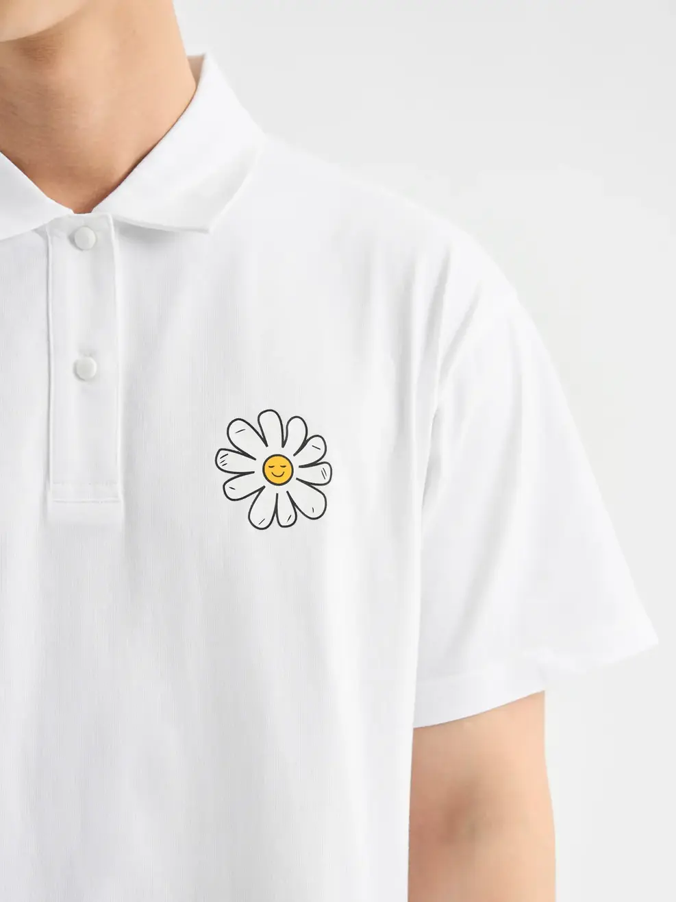 Áo Polo Yoguu What Make You Happy - Trắng - 1