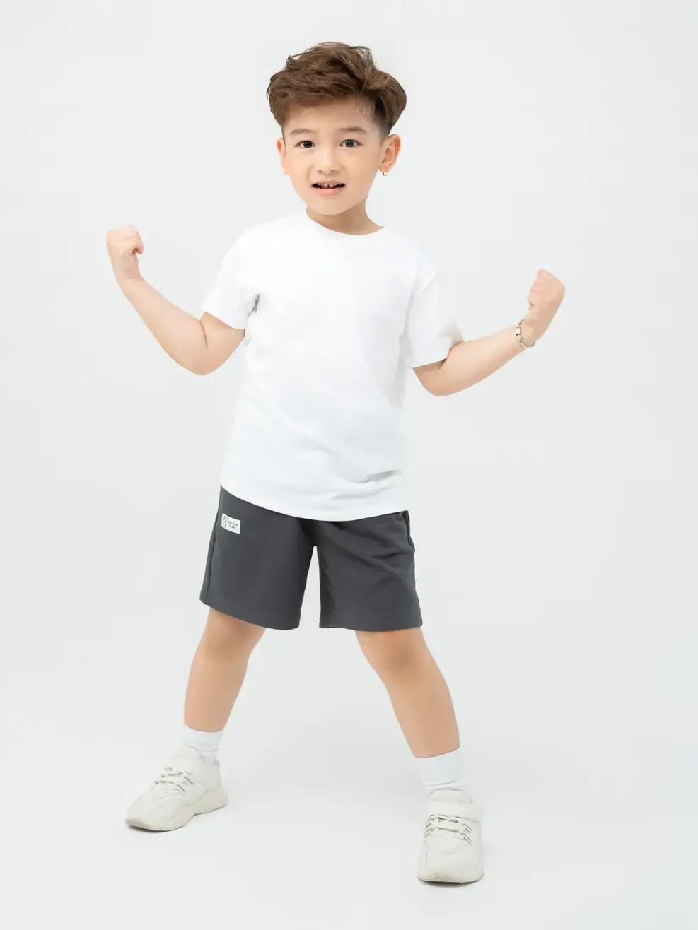T-shirt Kid Cơ Bản 100% Cotton Bci - Trắng 1 - 2