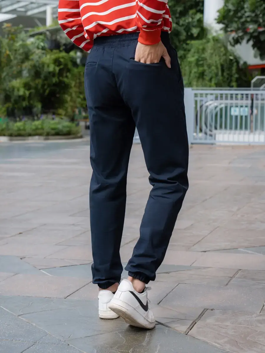 Quần Jogger nam Basic - Tím than