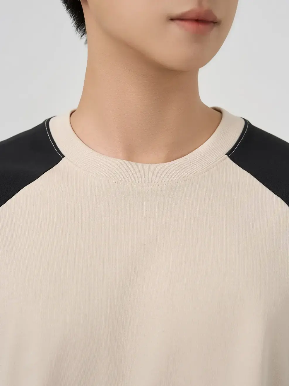 Áo Phông Tay Raglan Can Phối - Be 006 - M