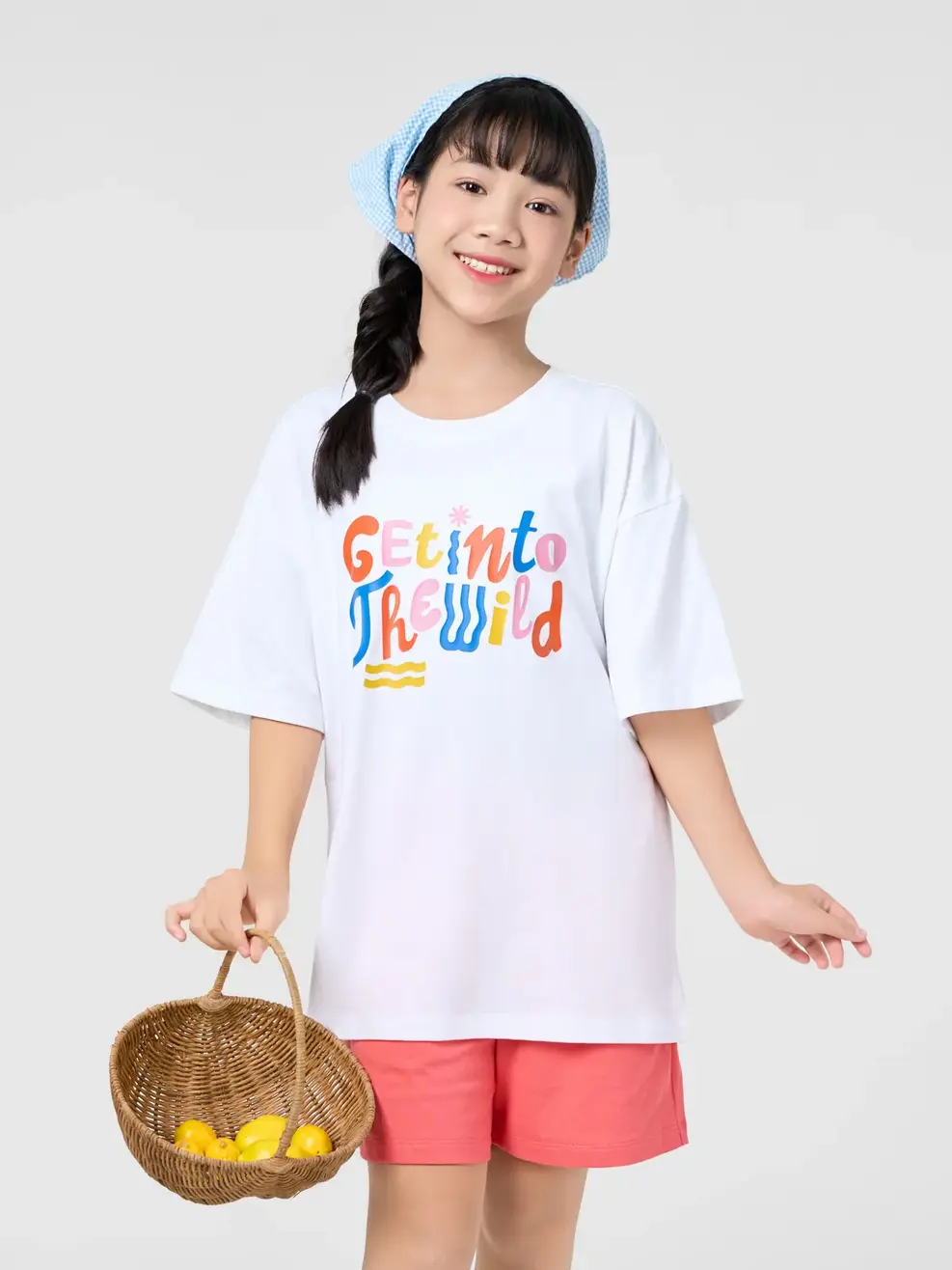 Bộ Đồ Bé Gái Get Into The Wild - Trắng 001 - 8-9