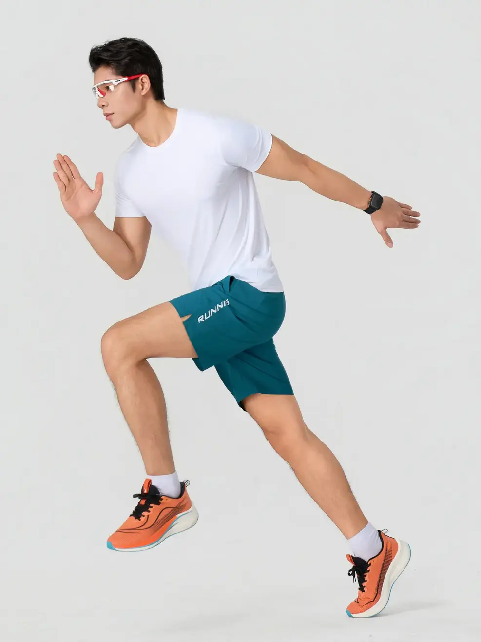 Quần Shorts Thể Thao 6.5 Inch Running - Xanh Lá 028 - 29