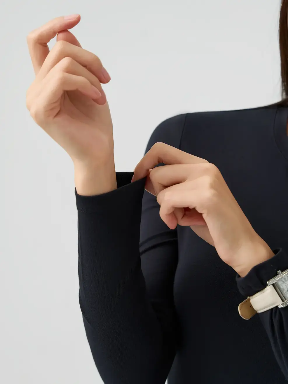 Áo Body Giữ Nhiệt Bamboo Cổ Tròn - Đen 006 - S