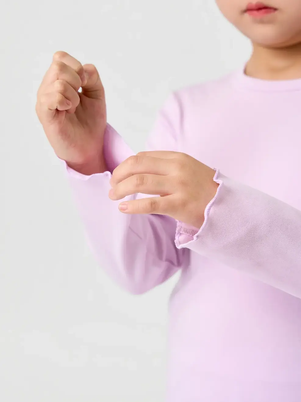 Bộ Bé Gái Thêu Nơ - TÍM 24 VẢI S839 - 110