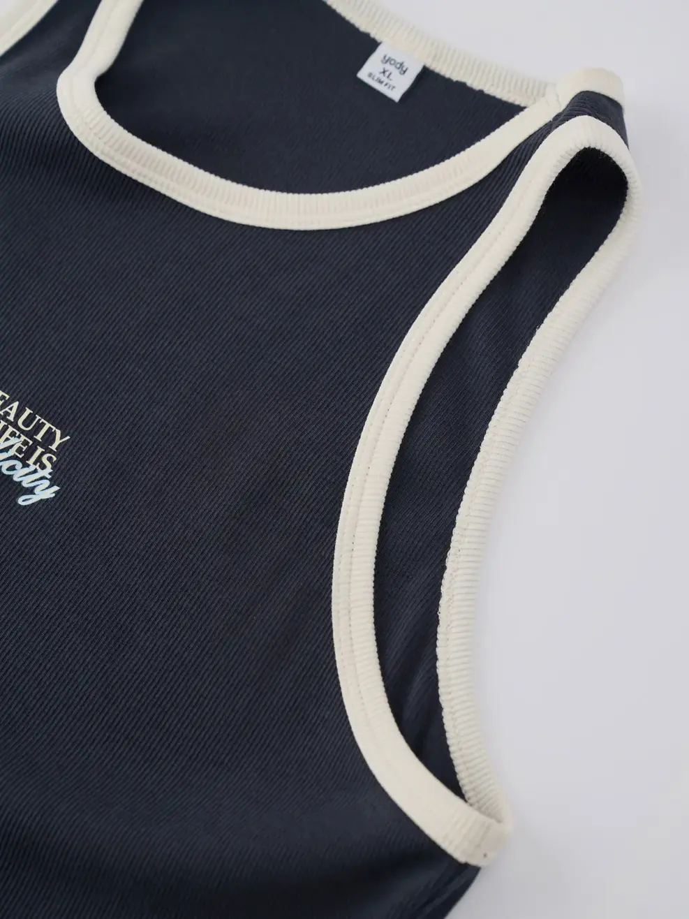 Áo Ba Lỗ Nữ In Hình - Navy 031 - L