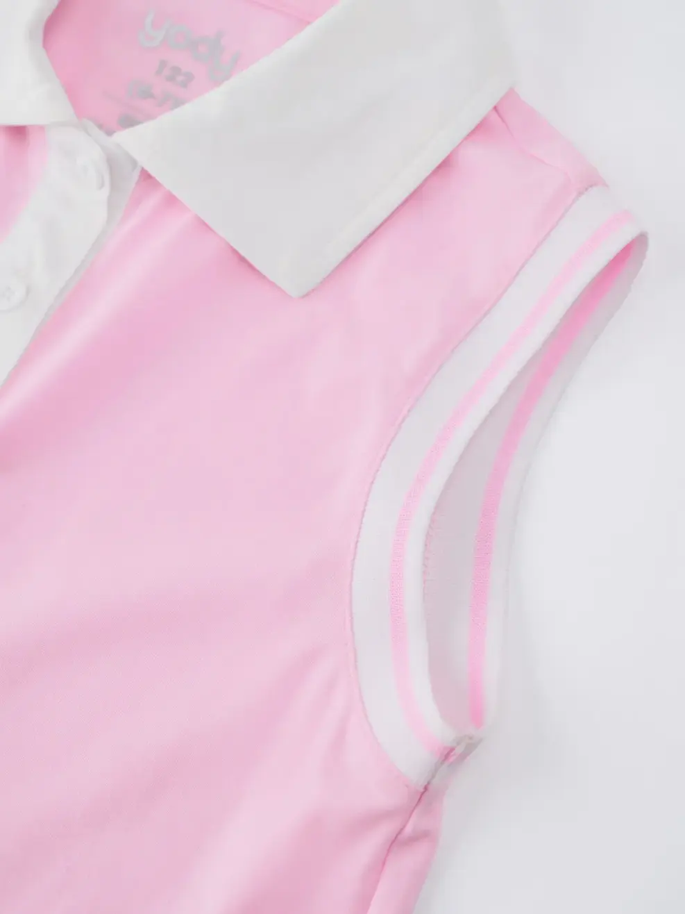 Váy bé gái xếp li cổ polo - Hồng 157 - 110