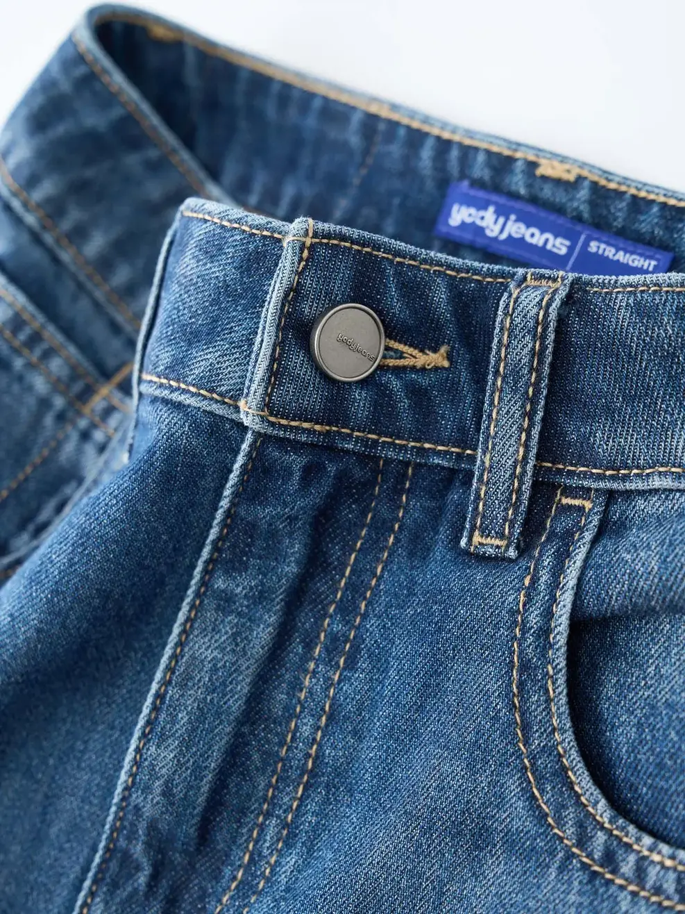 Quần Jeans Nữ Straight Cắt Cúp - Màu chàm 002 - 26