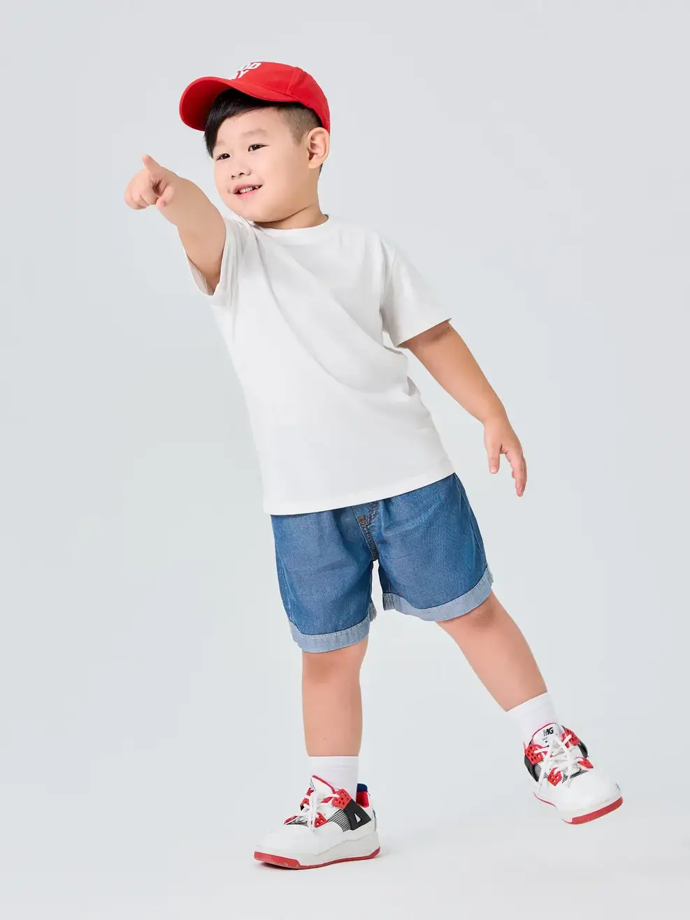 Sooc Jean Kid Nhỏ Gấp Gấu - Xanh đậm - 4-5