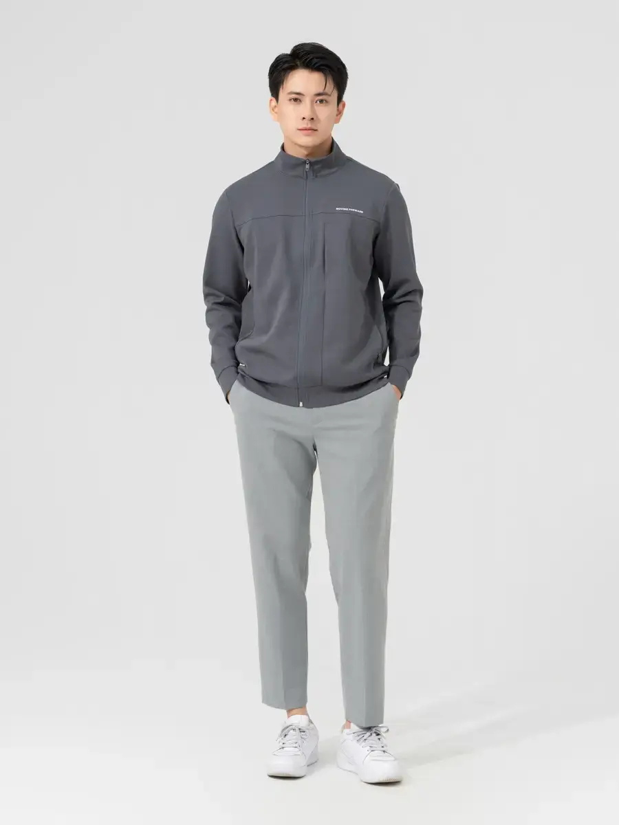 Áo Khoác Nỉ Thể Thao Nam Moving Forward - Xám đậm - M