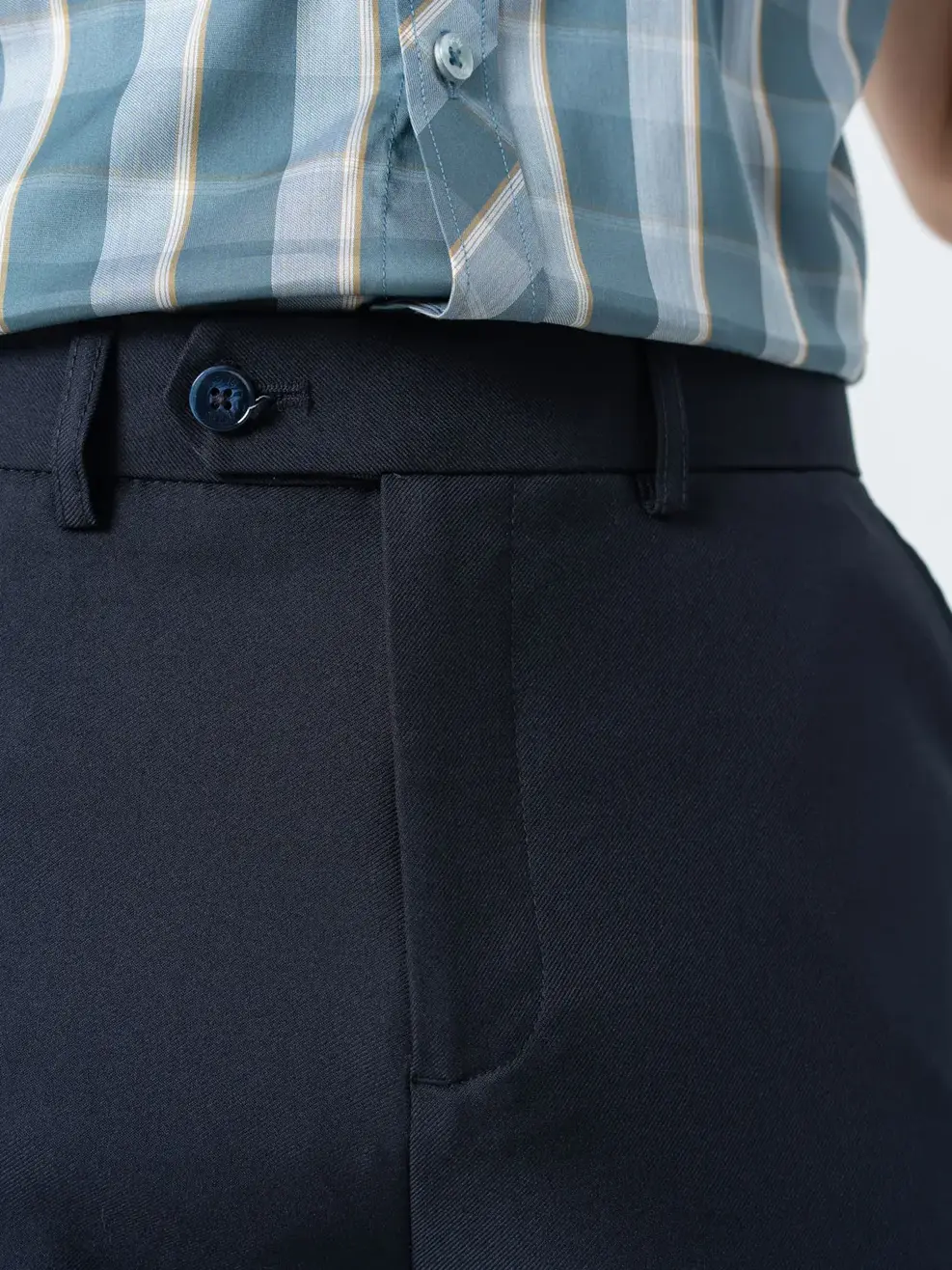 Quần Âu Nam Slim Lé Sườn - Tím than - 30