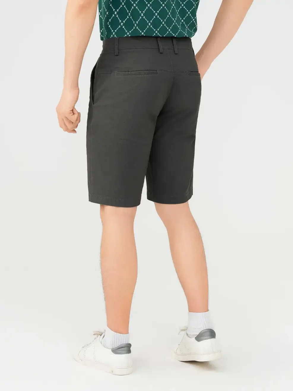 Quần Short Nam Cơ Bản - Ghi Đậm - 28