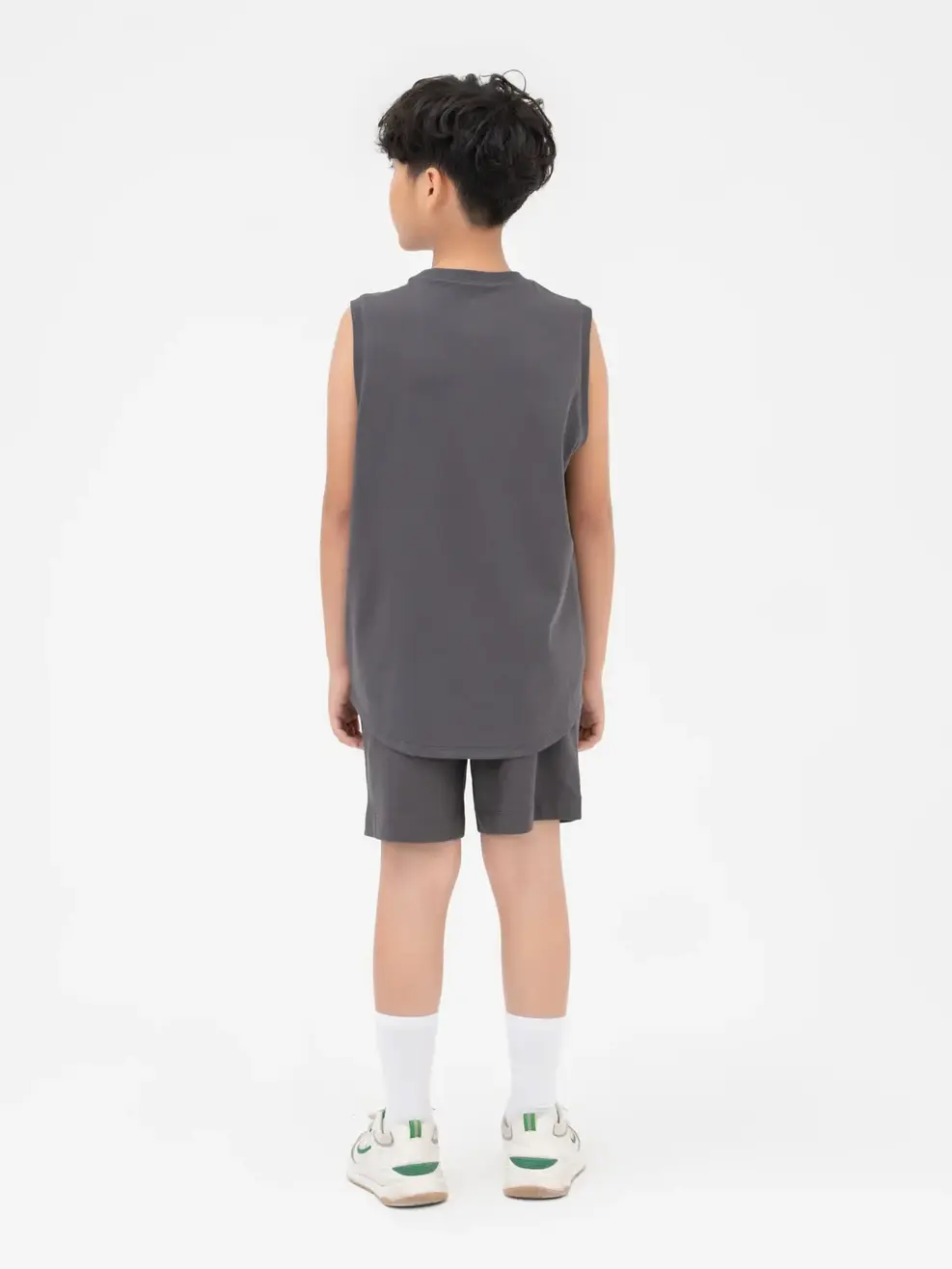 Đồ Bộ Kid Lớn Ba Lỗ In 82 - Ghi Đậm - 12