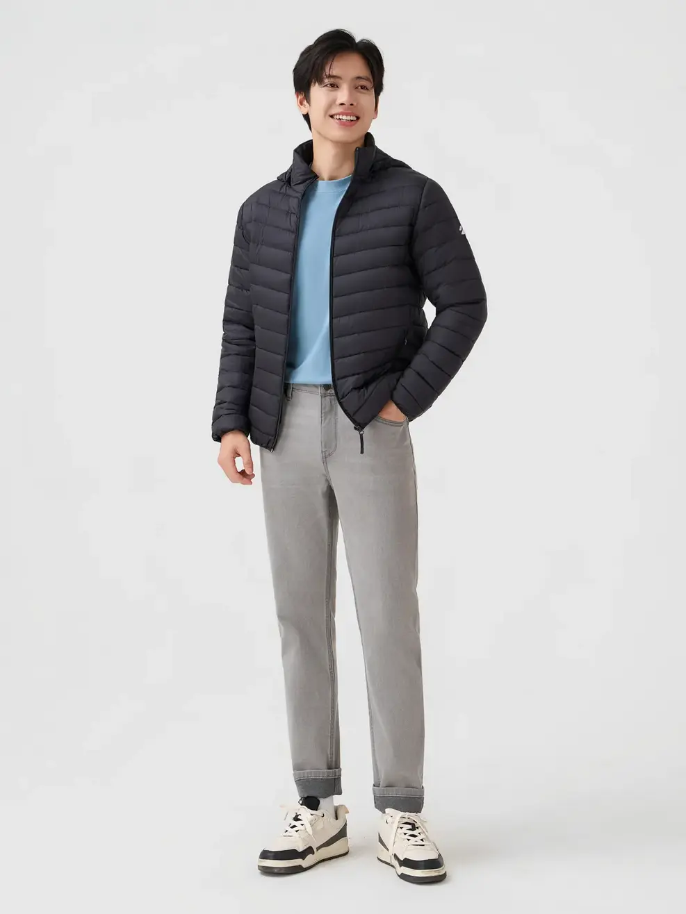 Áo Phao Nam Gia Đình 4S -  Đen 076 - M