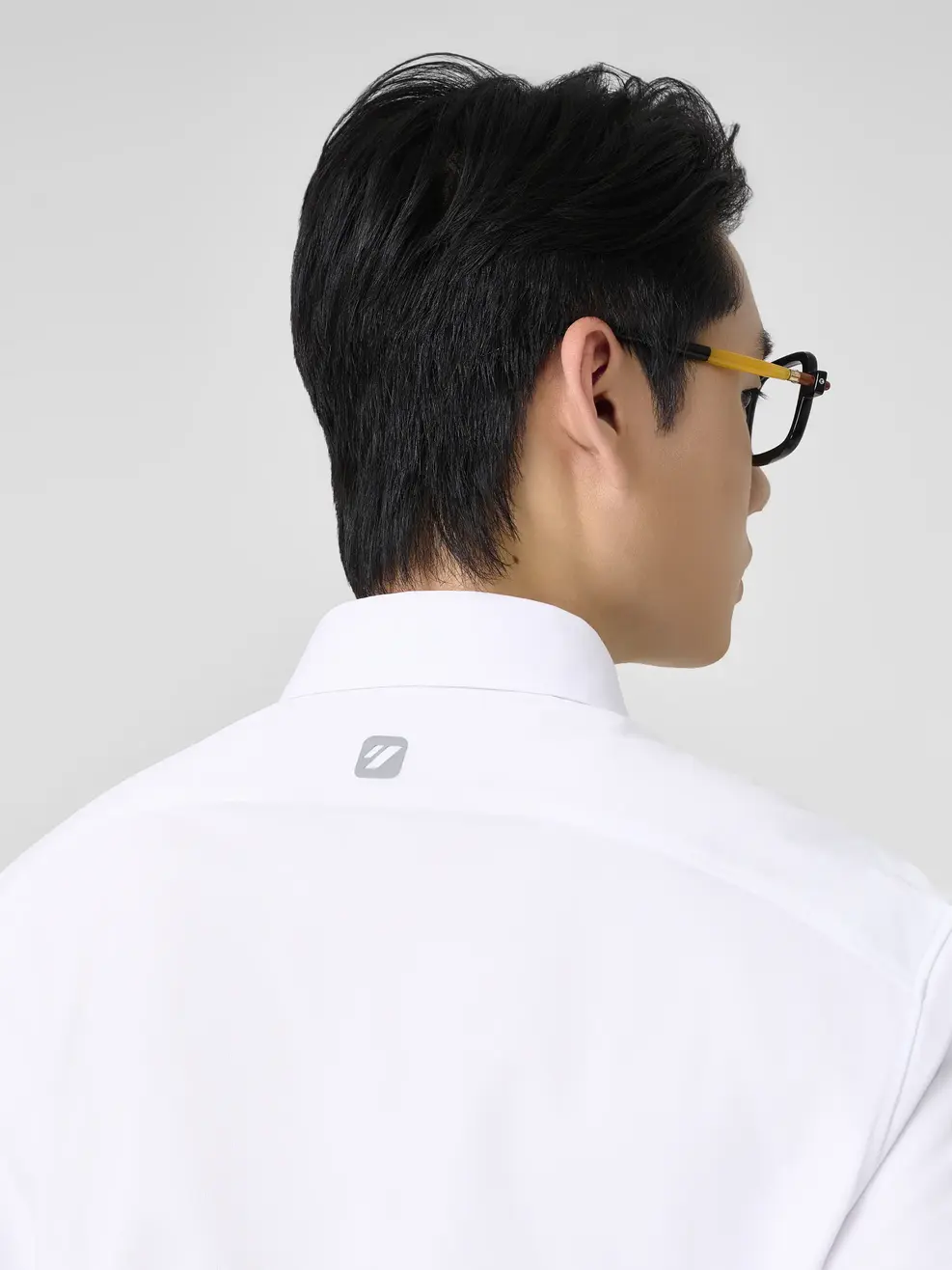 Áo Sơ-mi Ngắn Tay Cao Cấp Regular In Nổi - Trắng 016 - M