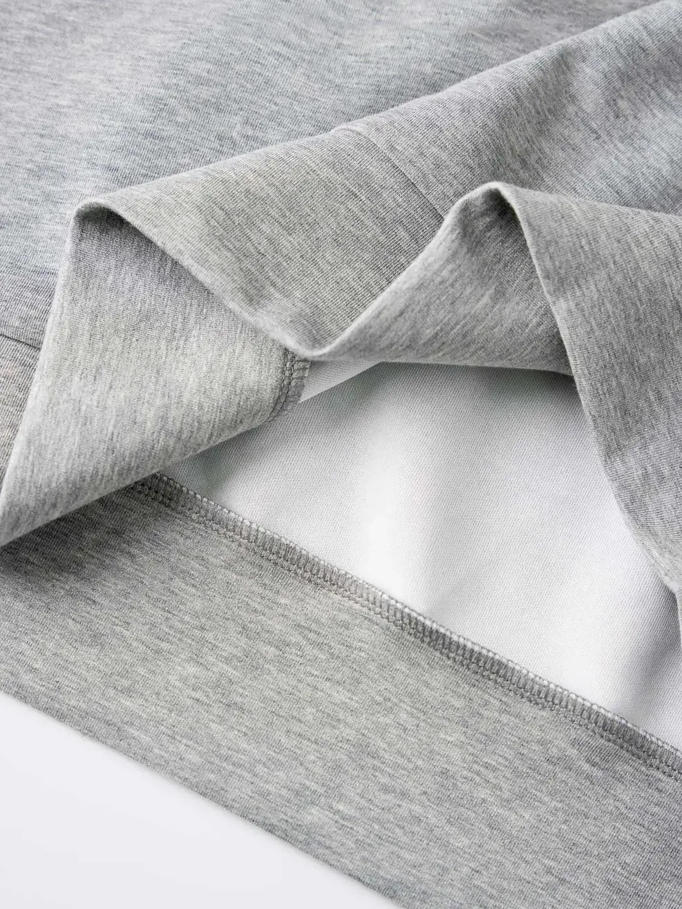 Bộ Đồ Nỉ Hoodie Nam In Chữ Ngực - Melange xám 52 - M