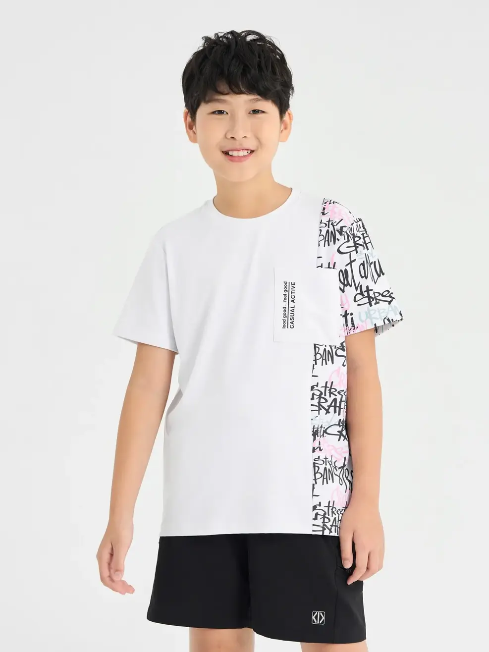 Áo Thun Sport Ngắn Tay Trẻ Em - Trắng - 8