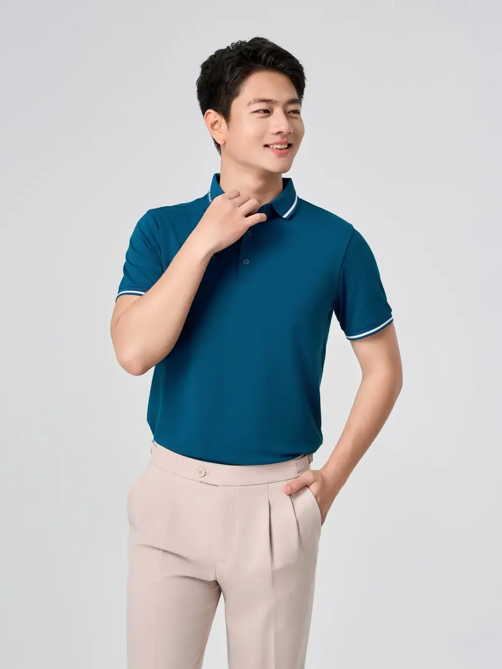 Áo Polo Ponte Roma Cool Dáng Suông - cổ vịt 043 - M