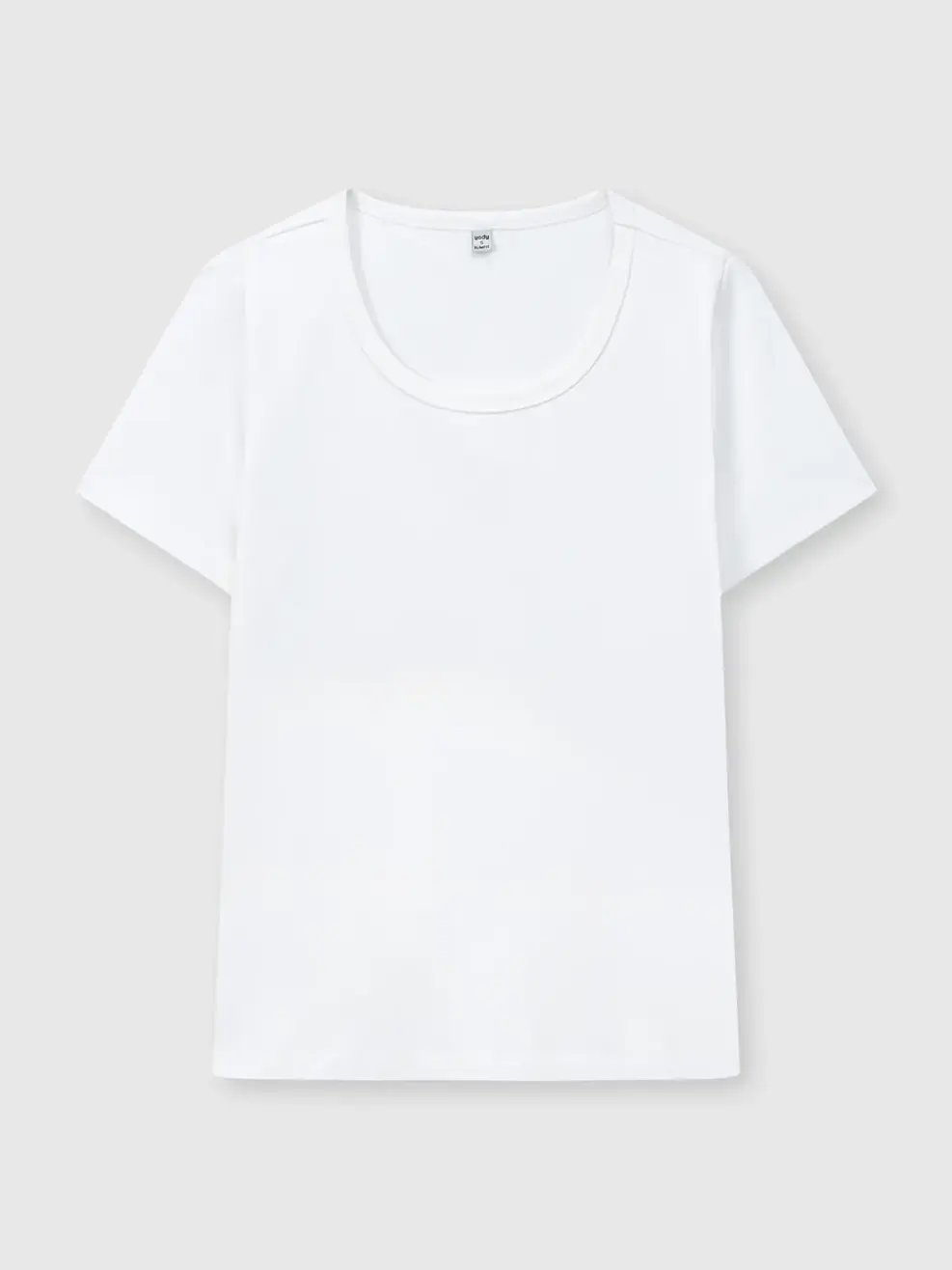 Áo Phông Nữ Slim Fit Cổ Rộng - Trắng 001 - S