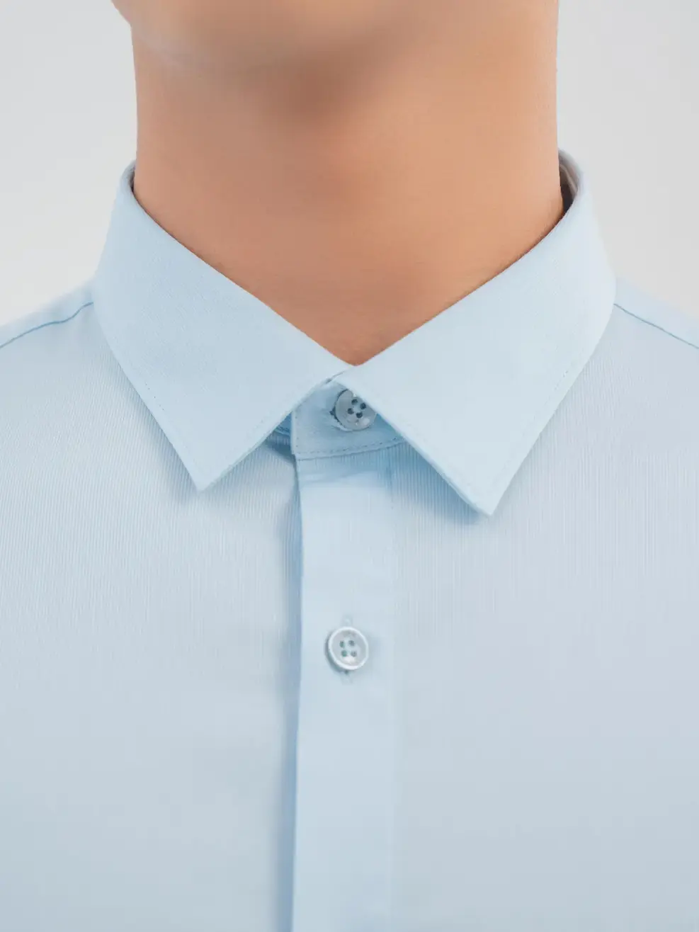 Sơ Mi Nam Bạc Hà Cộc Tay - Xanh lơ - M