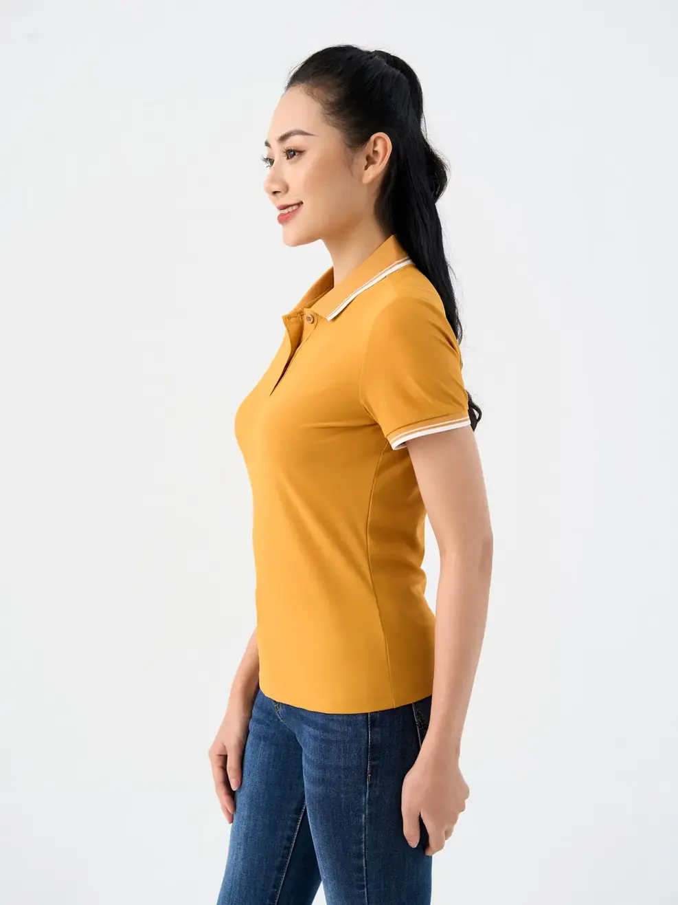 Áo Polo nữ Airycool - Vàng - M