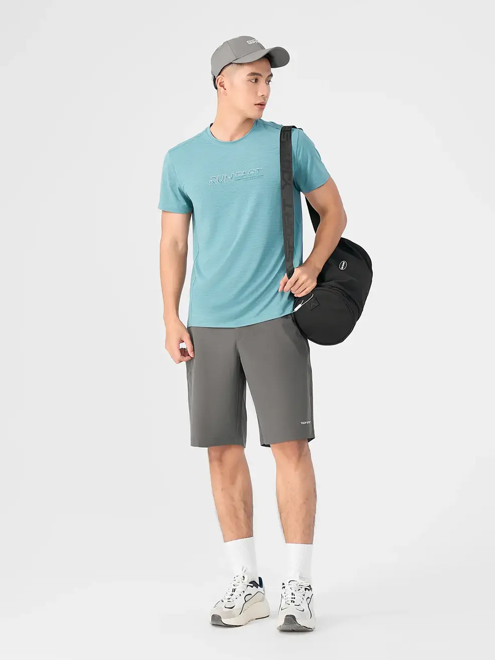 T-SHIRT THỂ THAO NAM RUN FAST - Xanh Ngọc. - L