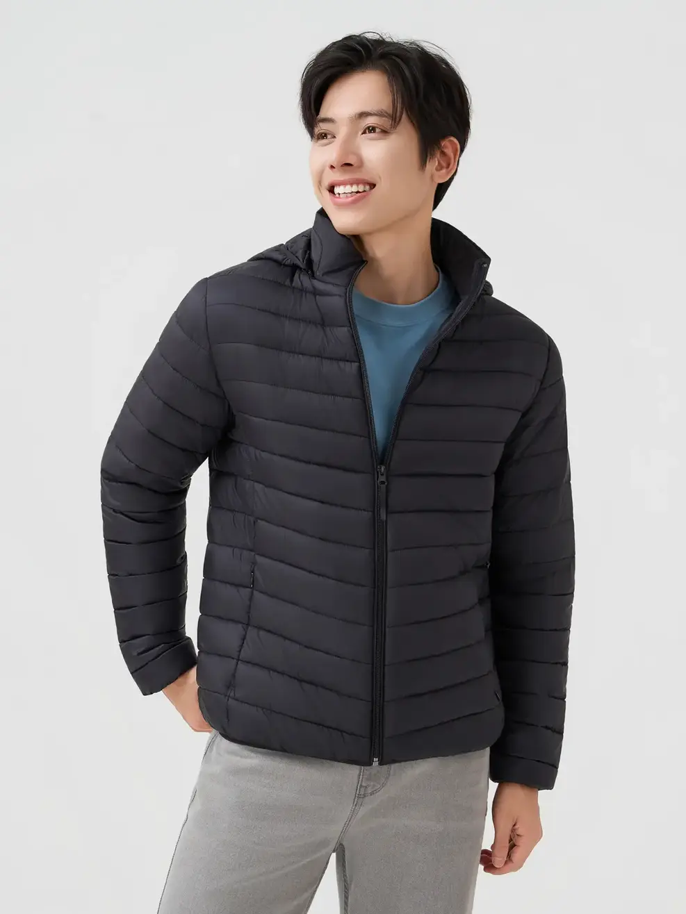 Áo Phao Nam Gia Đình 4S -  Đen 076 - M