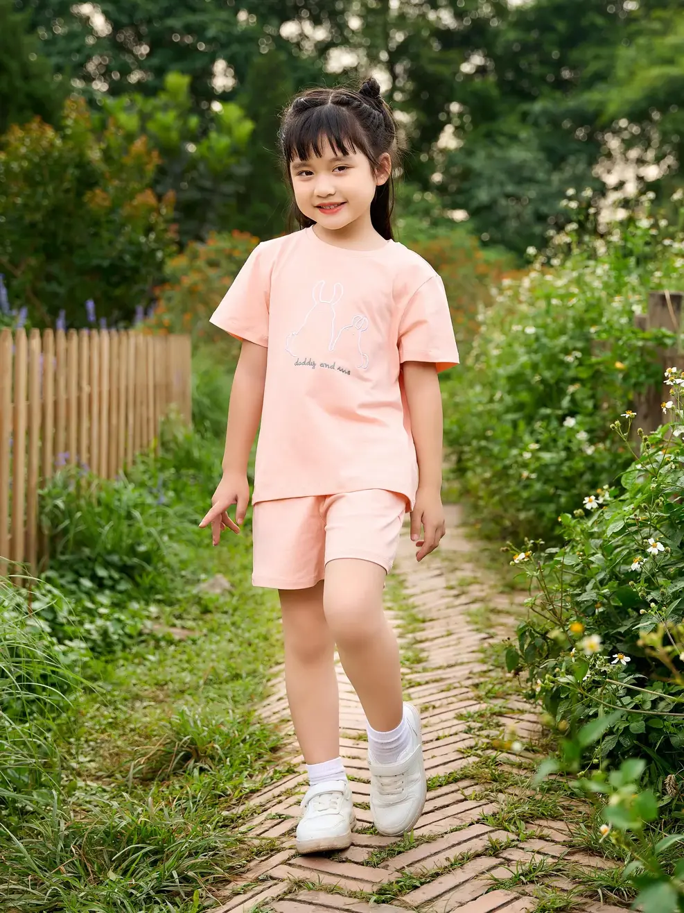 Bộ kid Daddy and me - Hồng - 6