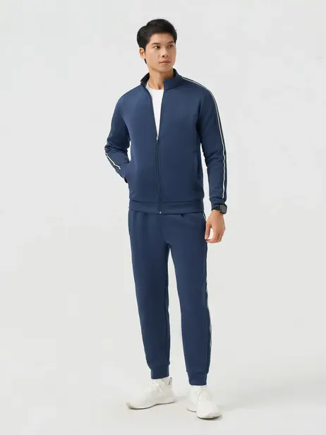 Bộ Đồ Nỉ Nam Thể Thao Phối Dây Dệt