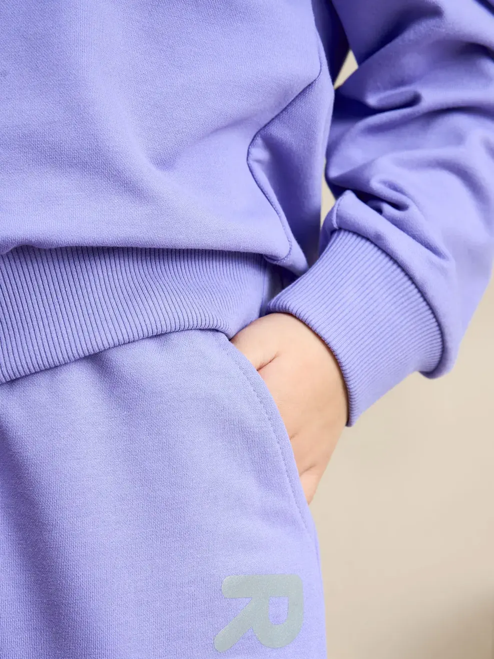 Bộ đồ kid in thỏ - Tím - 2