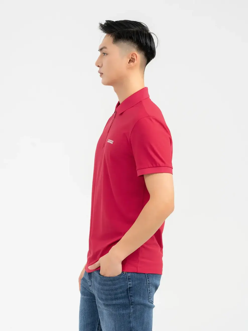 Polo Thể Thao Nam Airycool Nẹp Khóa - Đỏ - M