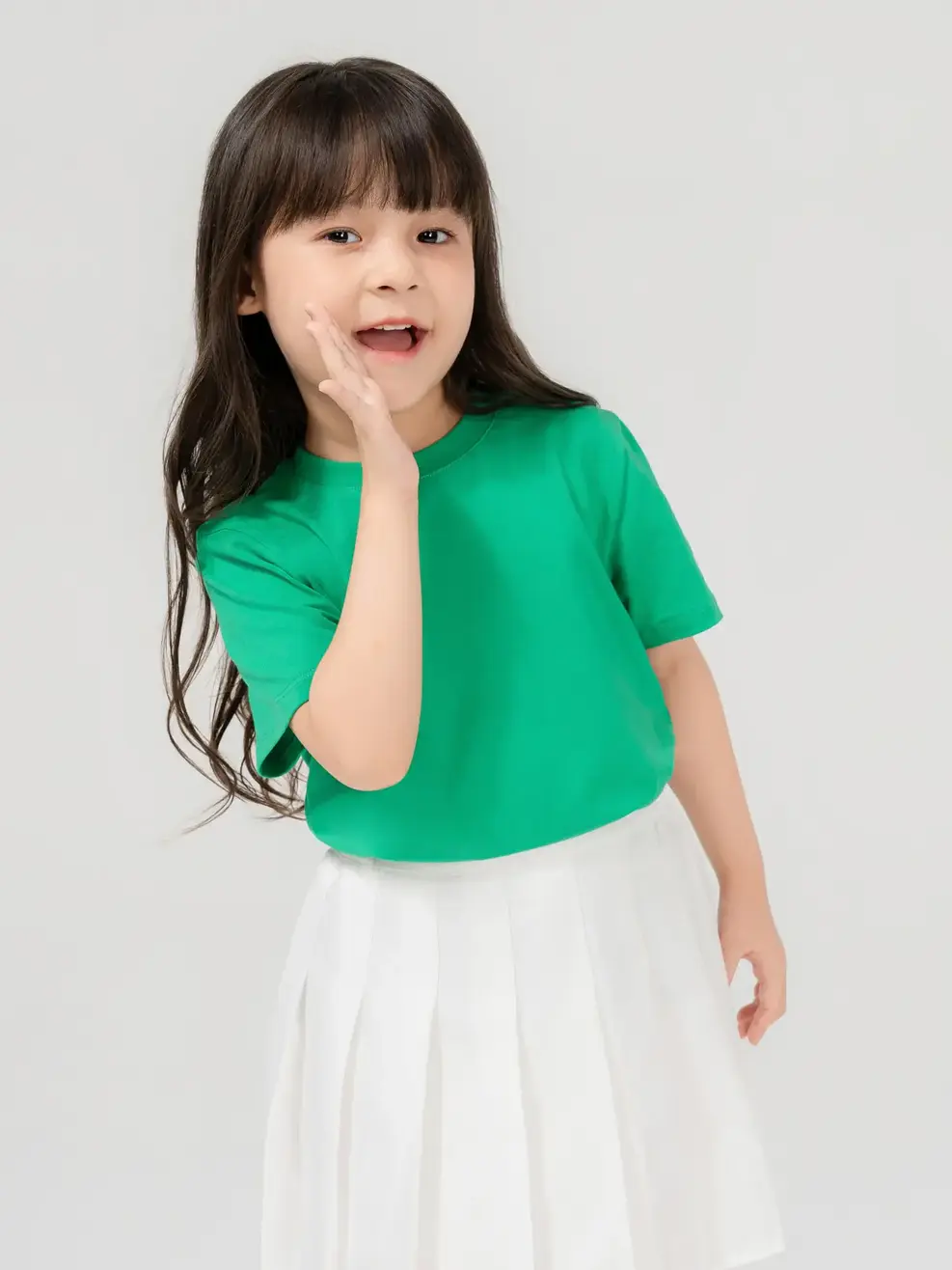 T-shirt Kid Cơ Bản - Xanh lá cây - 4-5