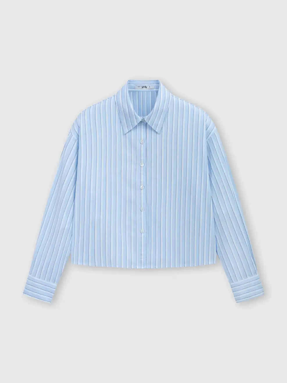 Áo Sơ-mi Boxy Stripes - Kẻ Xanh Da Trời 200 - S