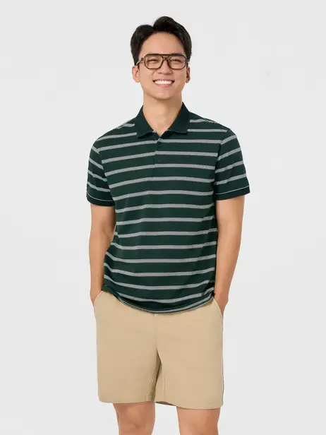 Áo Polo Nam Regular Họa Tiết Kẻ
